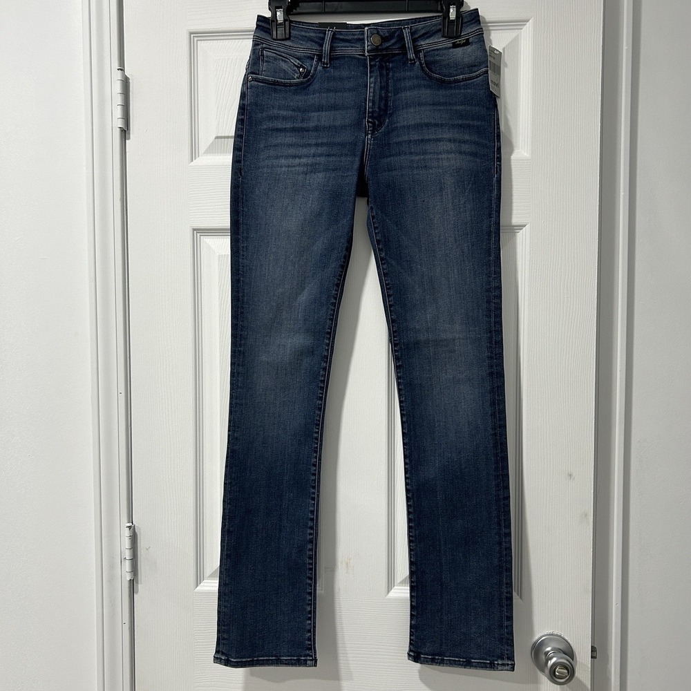 Mavi Gold Women's Size W27/L32 Kendra High Rise Straight Leg Dark Wash Jeans NWT